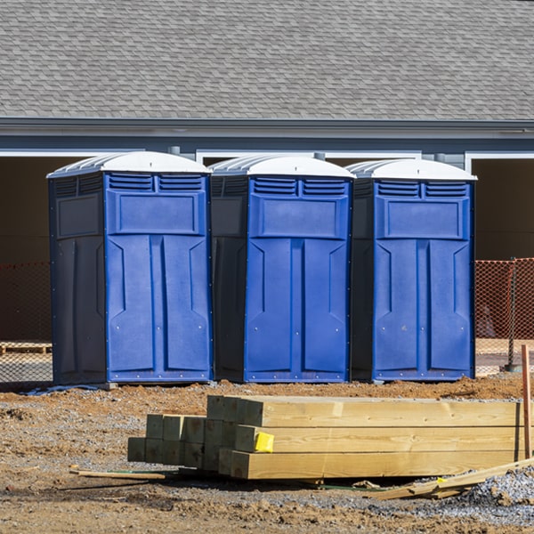 how can i report damages or issues with the portable restrooms during my rental period in Wilton
